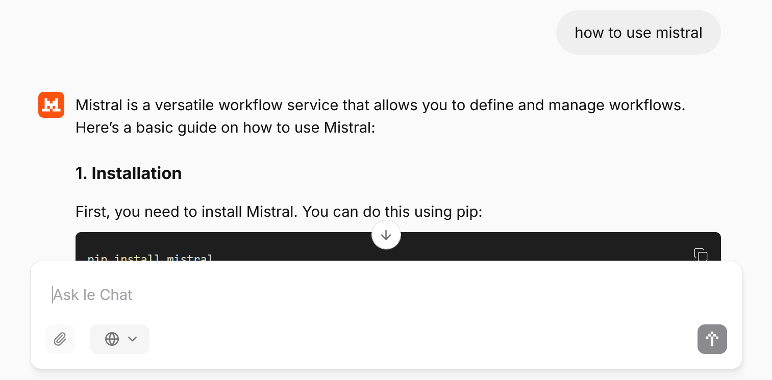 How to Use Mistral AI Chat